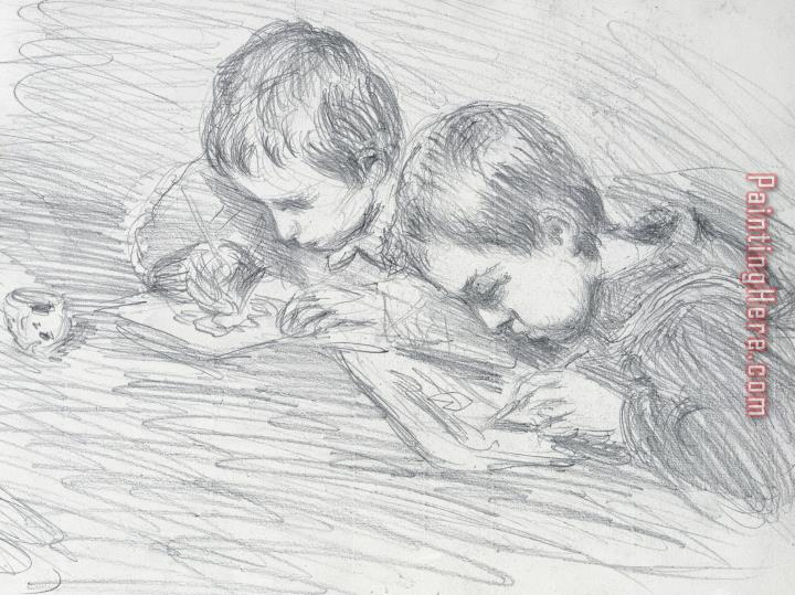 Claude Monet Jean Pierre Hoschede And Michel Monet